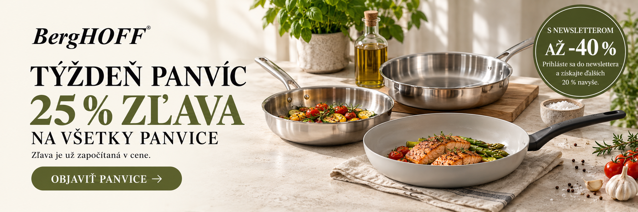 Banner s zlavou na panvice 25%